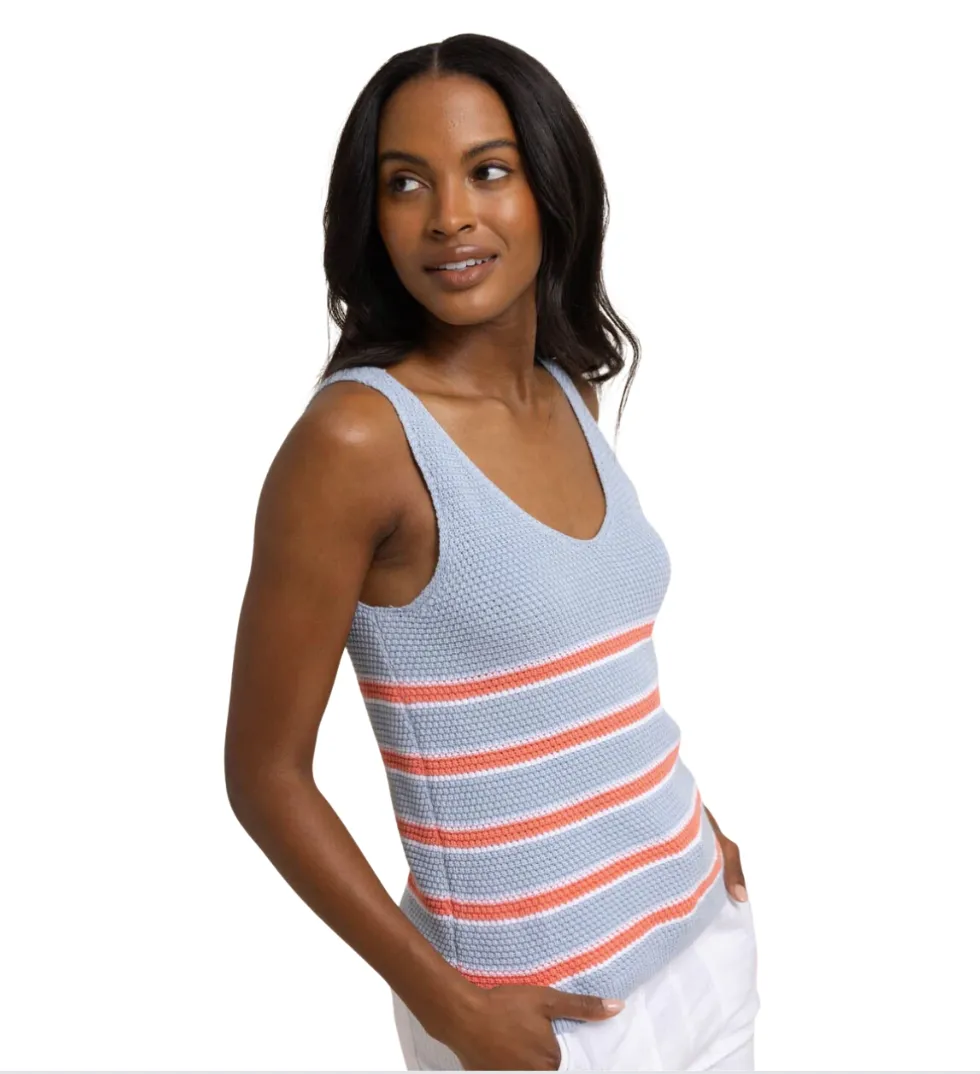 Alli Striped Sweater Tank