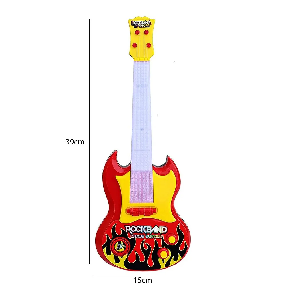 Attractive Battery Operated Children's Guitar Toy - 3 Years, Multi-Color