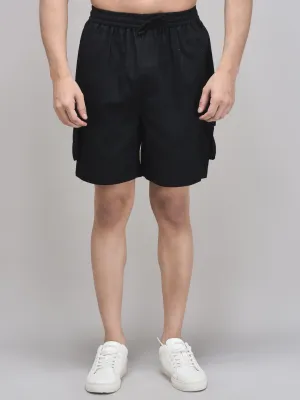CARBON LINEN SHORTS