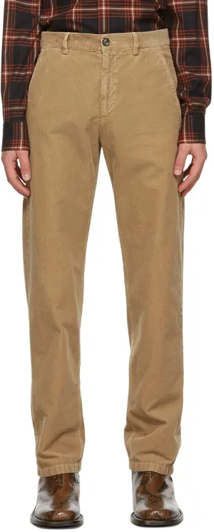 Dries Van Noten Brown Corduroy Trousers