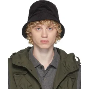 Engineered Garments Black Corduroy Bucket Hat