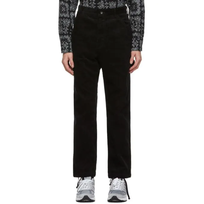 Engineered Garments Black Corduroy Painter Trousers