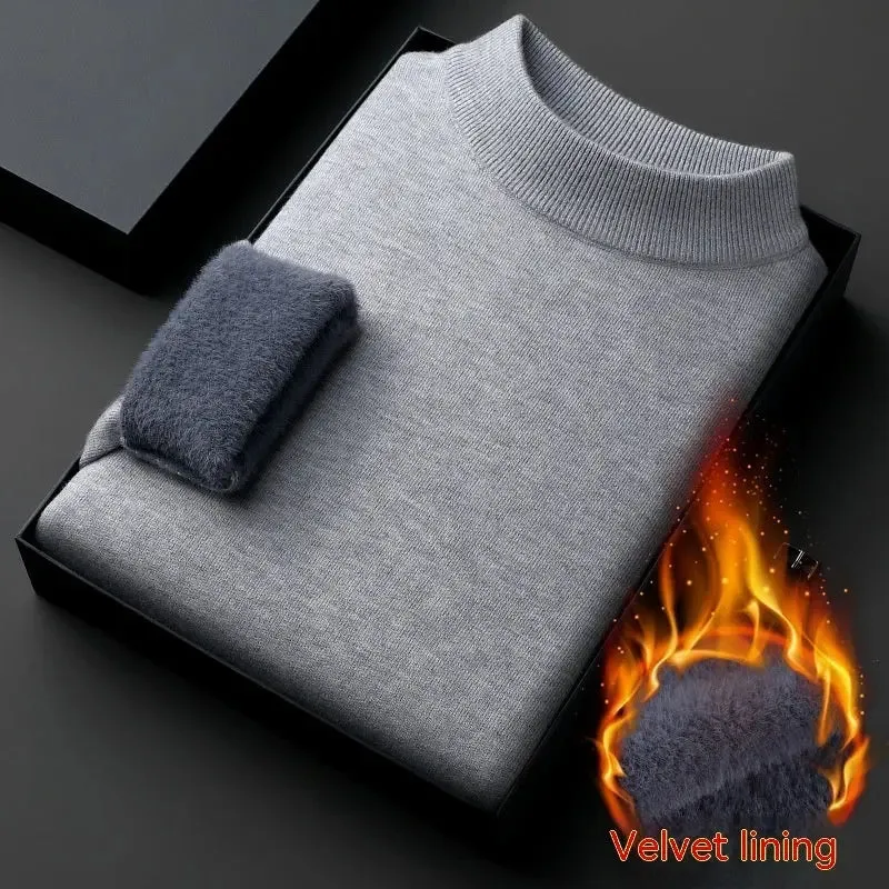 Half-collar Wool Winter Sweater