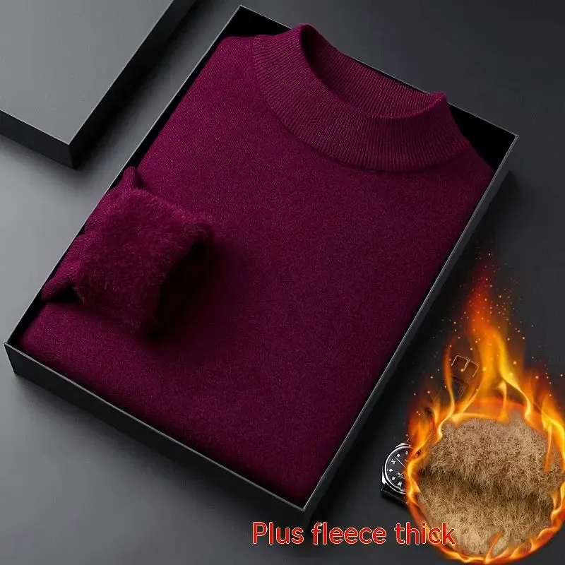 Half-collar Wool Winter Sweater
