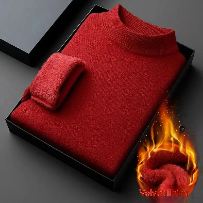 Half-collar Wool Winter Sweater