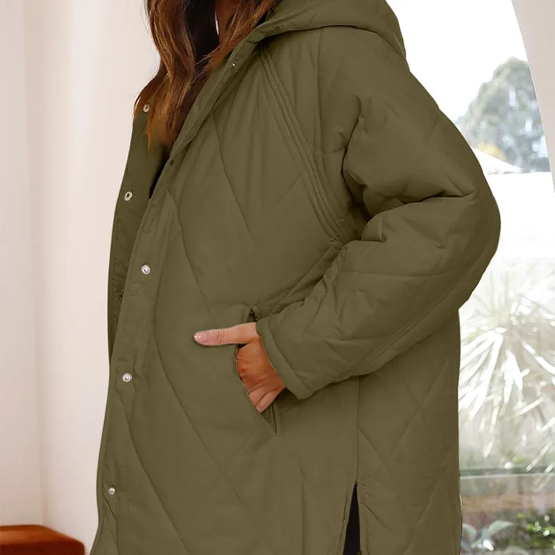 🌸Limited time 50% DISCOUNT💕Women's Winter Trendy Lightweight Hooded Quilted Jacket