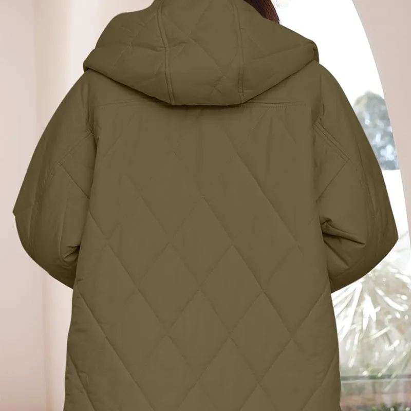 🌸Limited time 50% DISCOUNT💕Women's Winter Trendy Lightweight Hooded Quilted Jacket