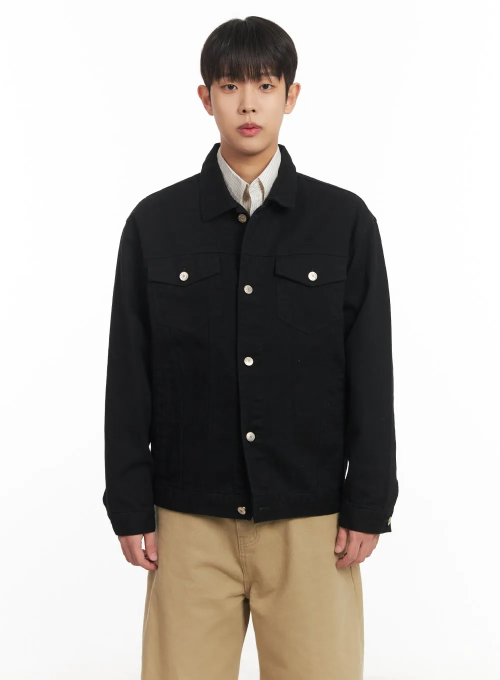 Men's Cotton Collared Jacket IM514