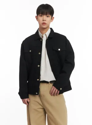 Men's Cotton Collared Jacket IM514