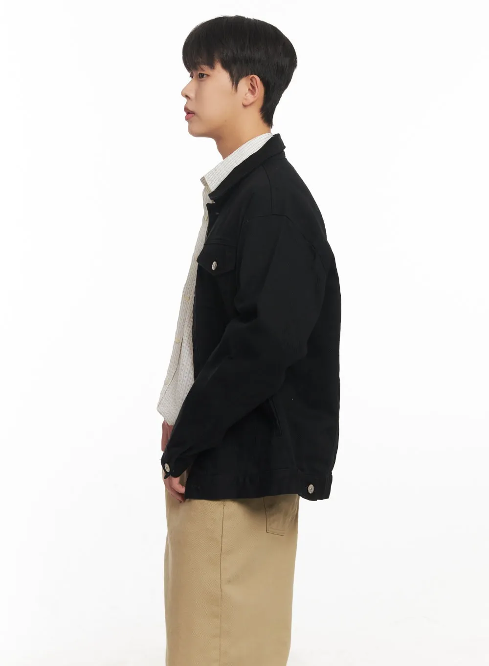 Men's Cotton Collared Jacket IM514