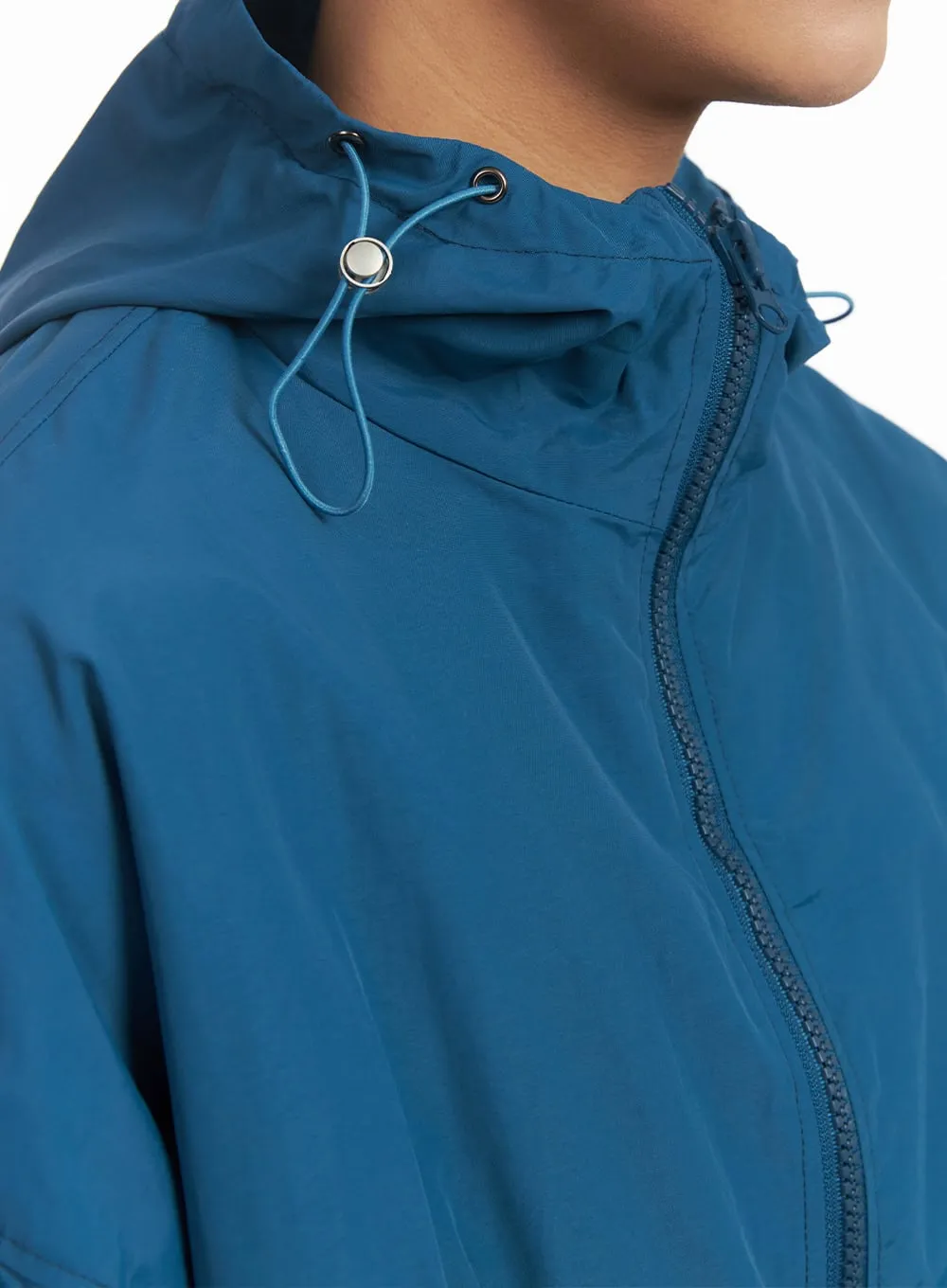 Men's Loose-Fit Hooded Windbreaker IM517