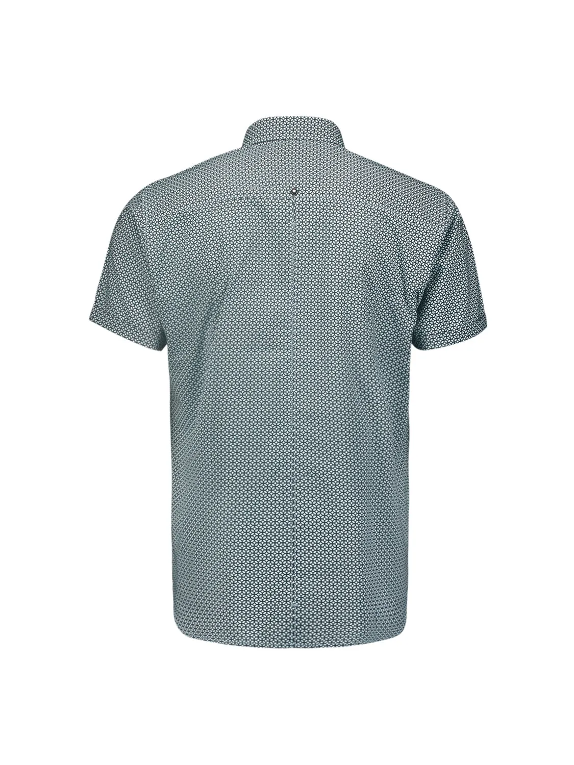 Stylish Shirt with All-Over Pattern and Short Sleeves | Sky