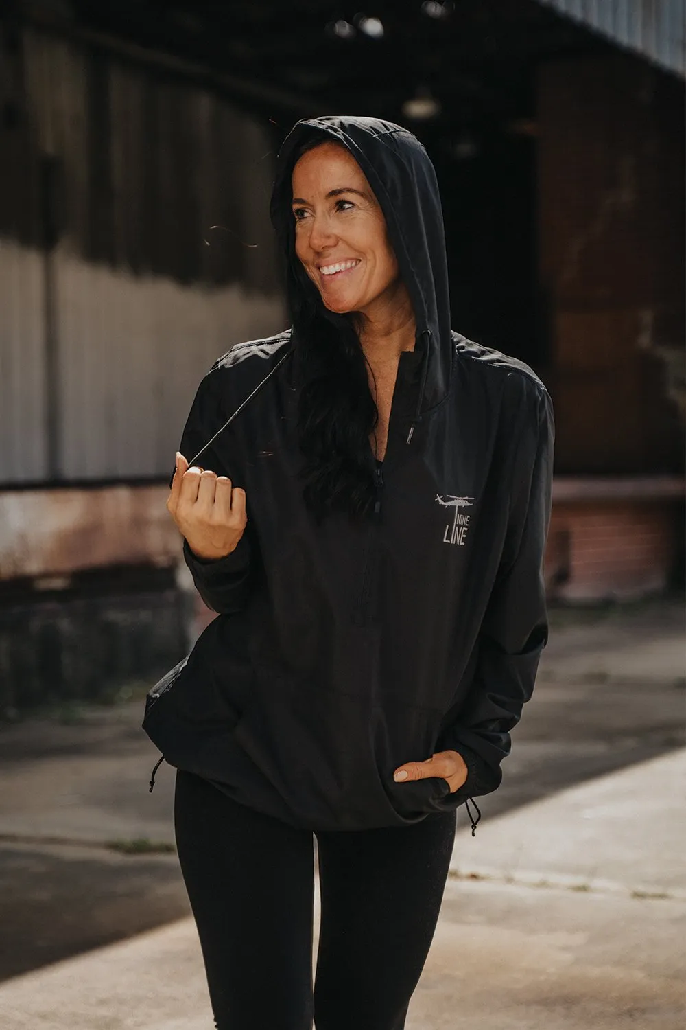 Women's Hooded 1/4 Zip Windbreaker