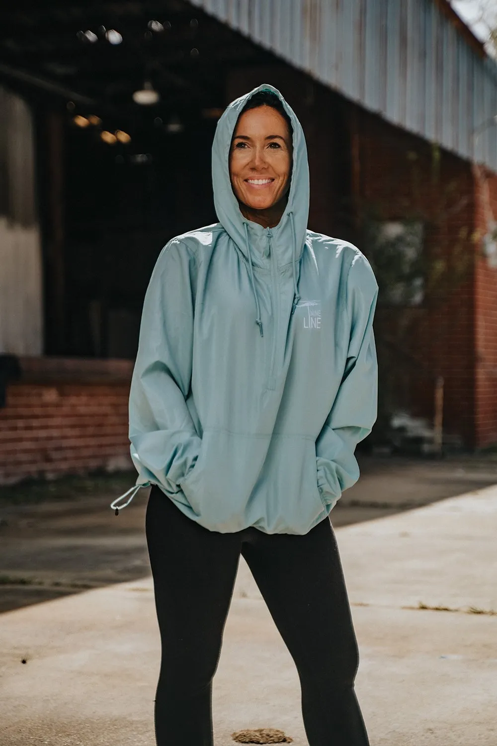 Women's Hooded 1/4 Zip Windbreaker